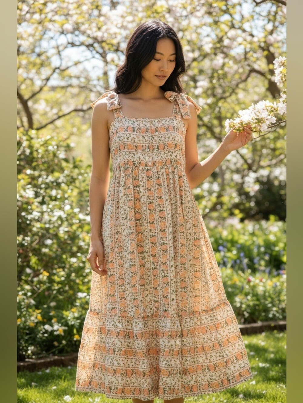 Tuckernuck Hyacinth House Lupine Floral Maxi Dress Size Large